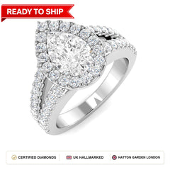 Lab grown diamond earring
