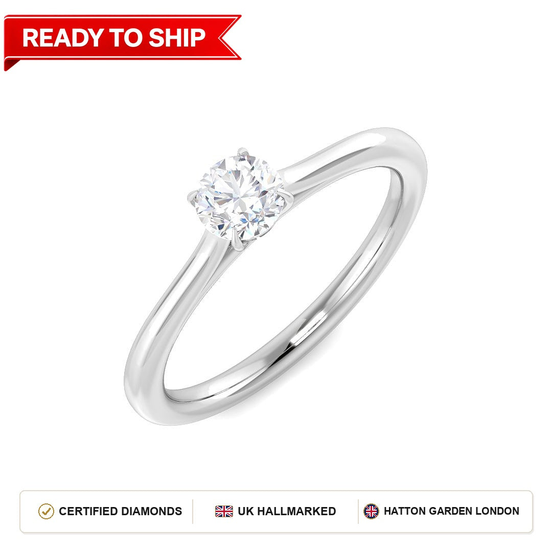 Lab grown diamond earring