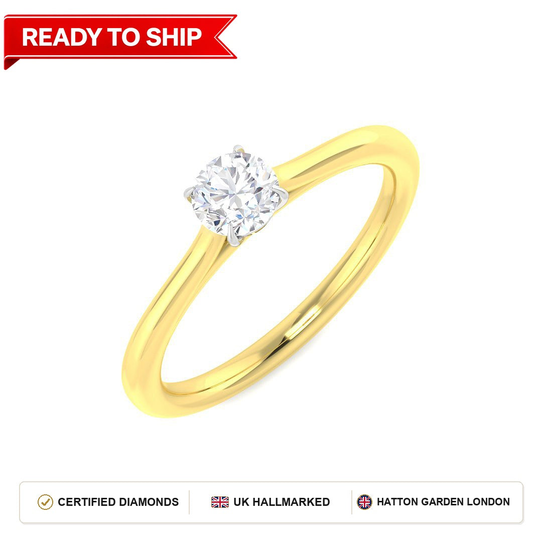 Lab grown diamond earring