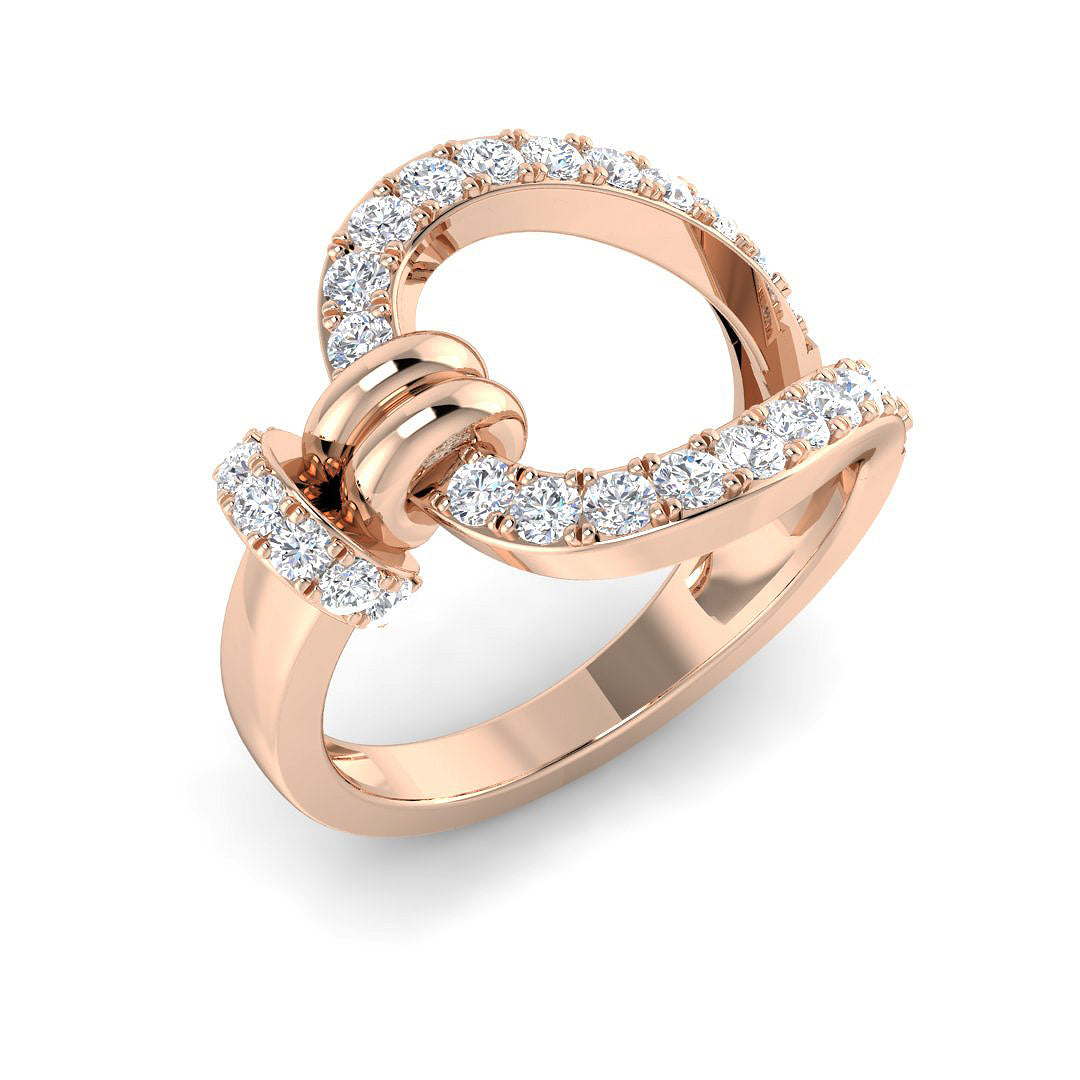 Diamond Pabbibgtob Fancy Ring | 0.75ct | Hallmarked Gold & Platinum