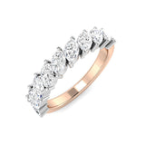 Diamond Regebt Half Eternity Ring | 1.5ct | Hallmarked Gold & Platinum