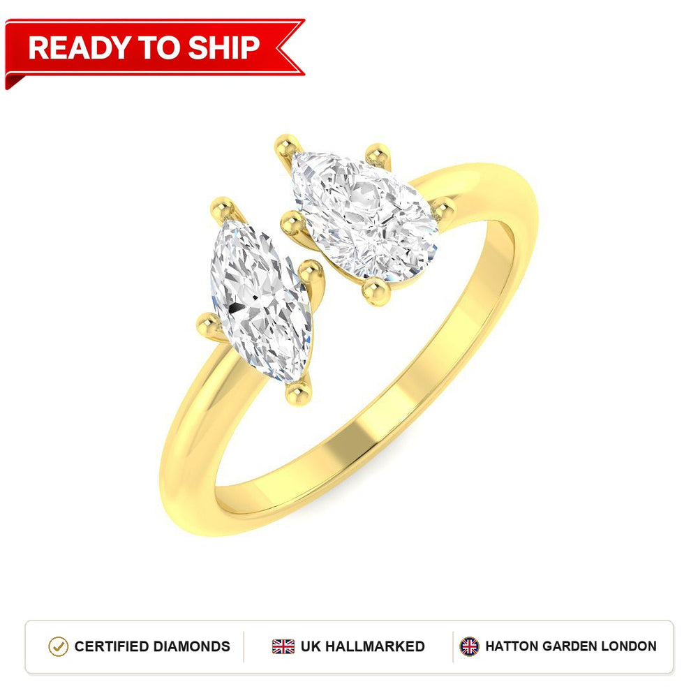 Lab grown diamond earring