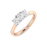 3-Stone Diamond Ring | 0.75 Carat | Natural & Lab-Grown Diamonds