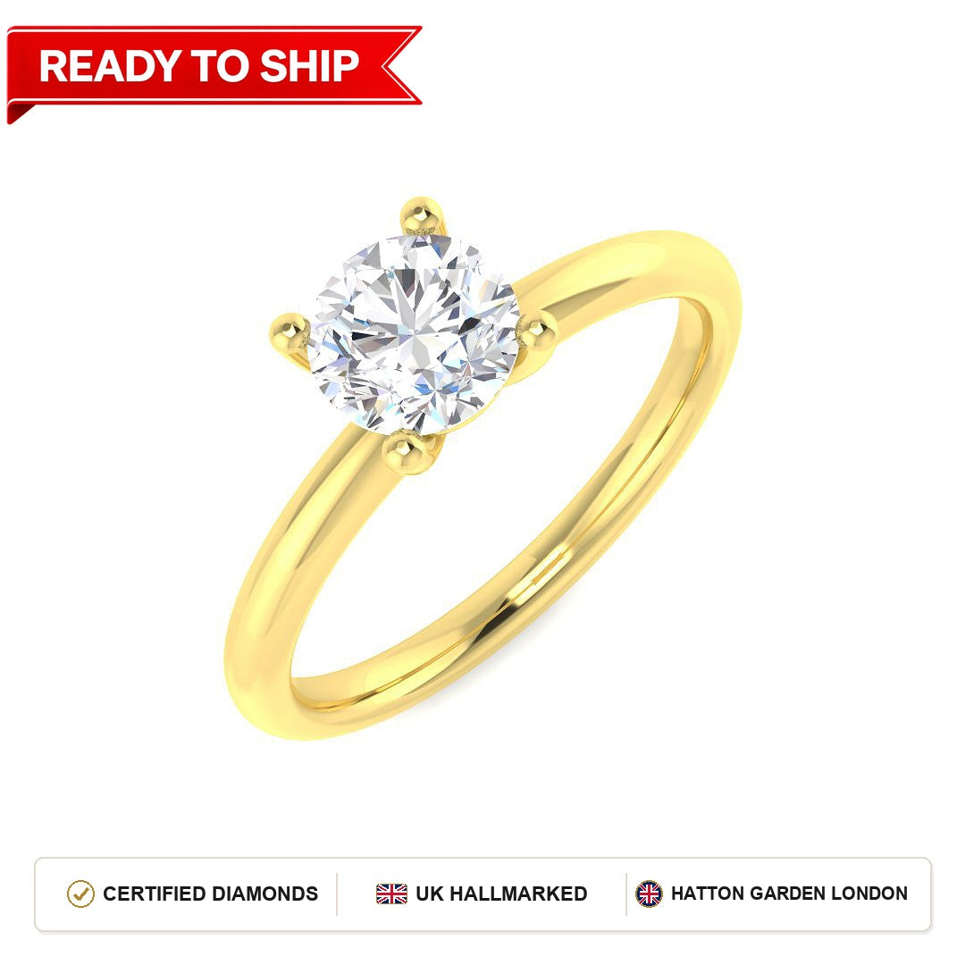 Lab grown diamond earring