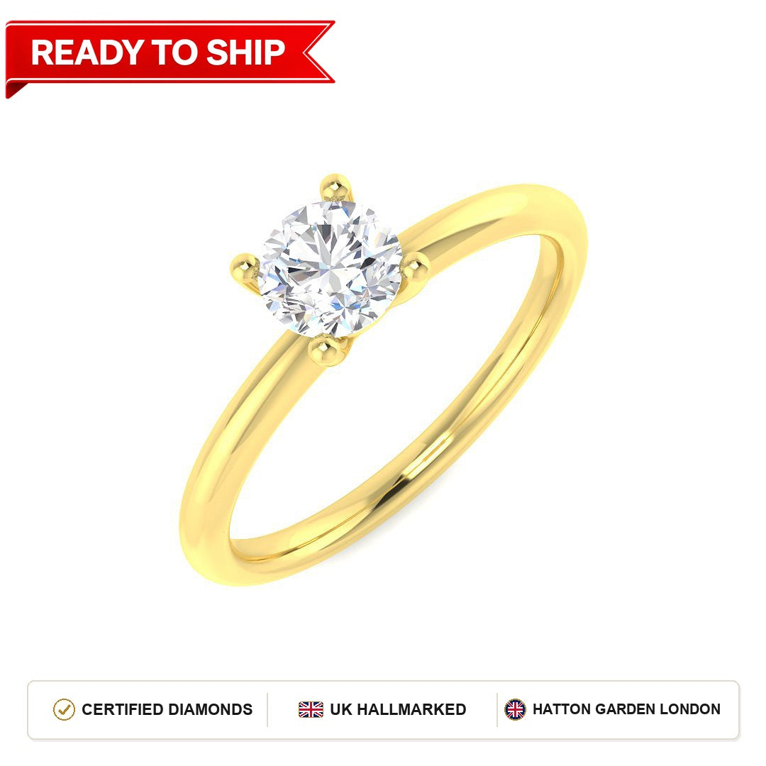 Lab grown diamond earring