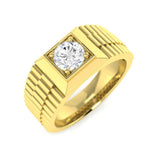 0.7Ct Lab Grown Diamond Ring in 9k Yellow Gold