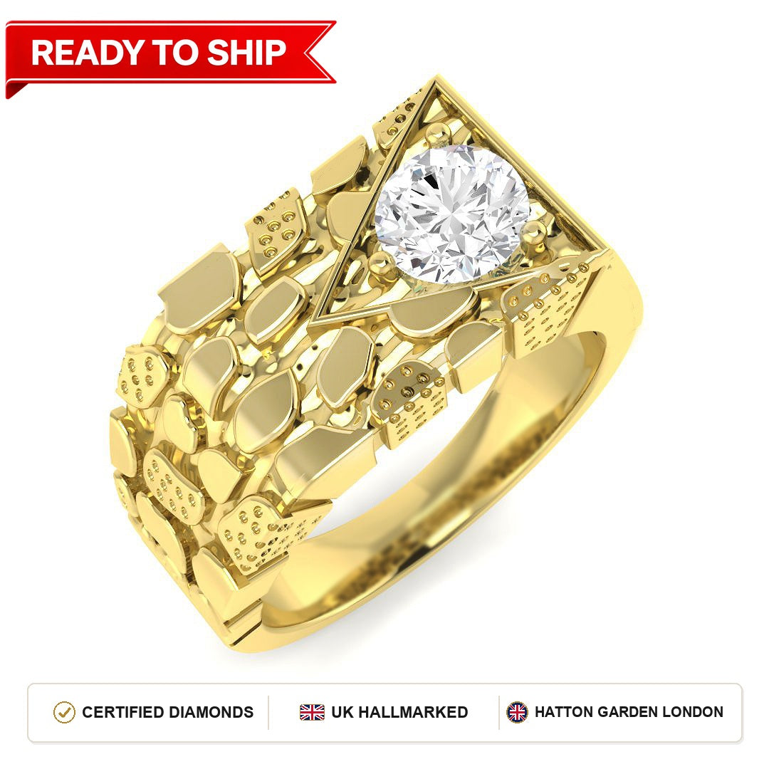 Lab grown diamond earring