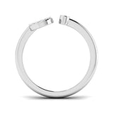 Lab & Natural Diamond J Initial Ring | Round Pave Setting | A-Z