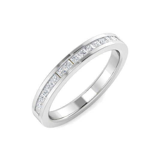 Princess Diamond Channel setting Half Eternity Ring | 0.33ct