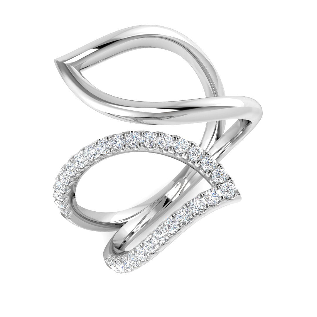 Lab-Grown & Natural Diamond Fancy Ring | 0.3ct | 9K/18K Gold & Platinum