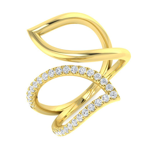 Lab-Grown & Natural Diamond Fancy Ring | 0.3ct | 9K/18K Gold & Platinum