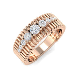 Diamond Chekter Fancy Ring | 0.5ct | Hallmarked Gold & Platinum