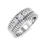 Diamond Chekter Fancy Ring | 0.5ct | Hallmarked Gold & Platinum