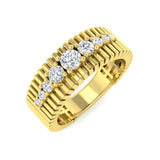 Diamond Chekter Fancy Ring | 0.5ct | Hallmarked Gold & Platinum