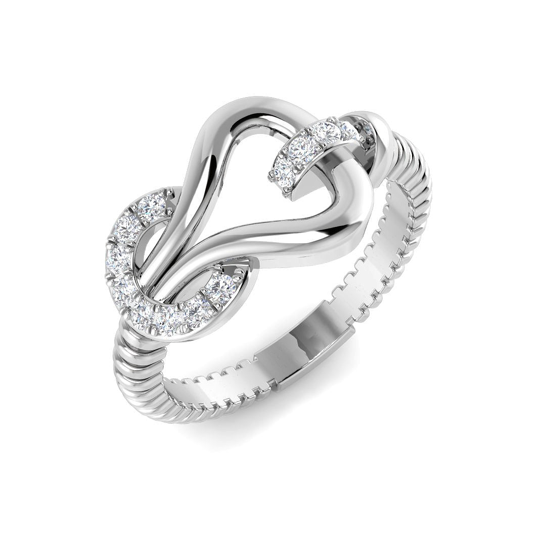 Diamond Fancy Ring | 0.15ct | Pavé Set | Lab or Natural | Hallmarked Gold & Platinum