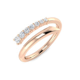 Lab & Natural Diamond Fancy Ring | 0.2ct | Pave Set | UK Hallmarked