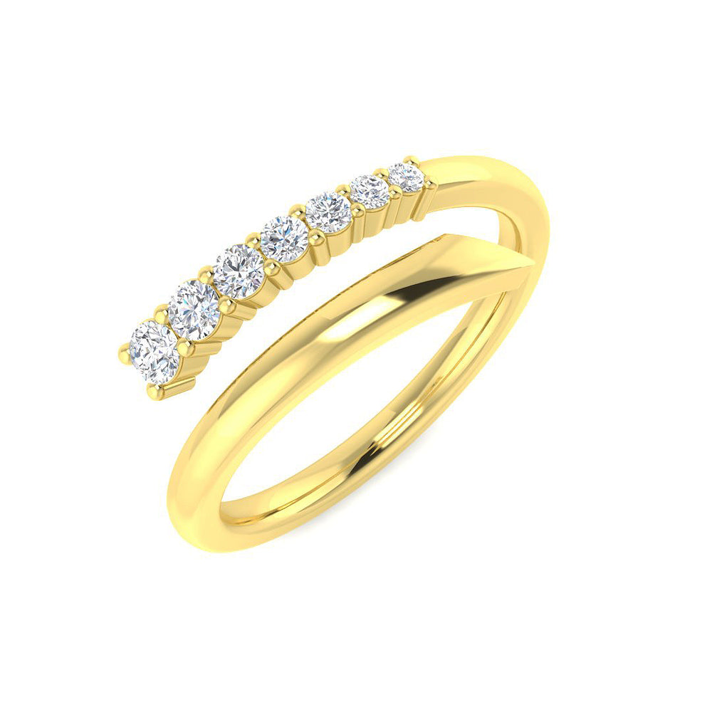 0.22Ct Lab Grown Diamond Ring in 9k Yellow Gold