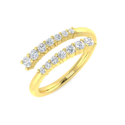 Diamond Fancy Ring | 0.5ct | Hallmarked 9K/18K Gold & Platinum