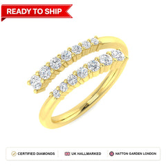 Lab grown diamond earring