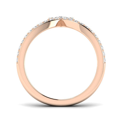 Natural Pear & Round Cut Diamond Halo Engagement Ring
