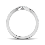 Bague de fiançailles avec halo en diamants naturels de taille ovale et ronde