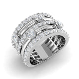 Diamond Chichekter Bubble Ring | 1.75ct | Hallmarked Gold & Platinum
