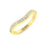 White Gold Band, Natural Diamond Ring, Lab Grown Diamond Ring