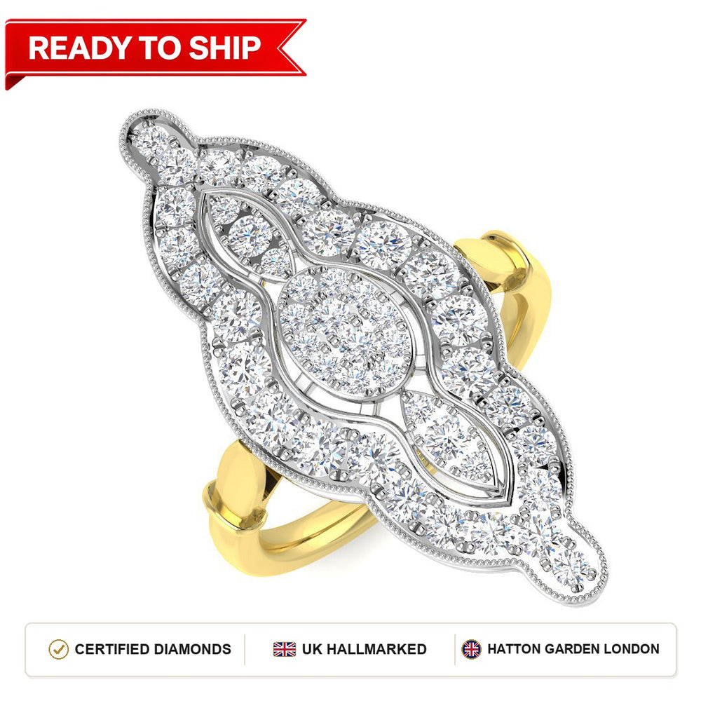 Lab grown diamond earring
