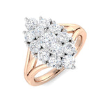 Round Cluster Diamond Ring 1.25ct | Round Diamond | UK Hallmarked