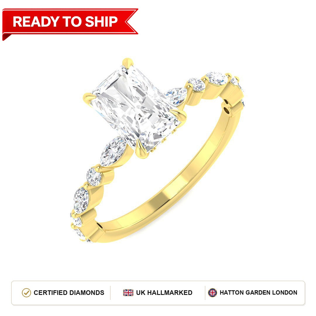 Lab grown diamond earring