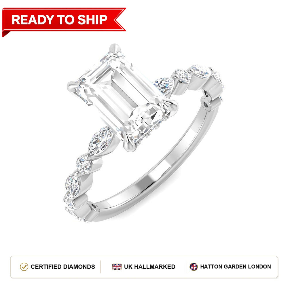Lab grown diamond earring