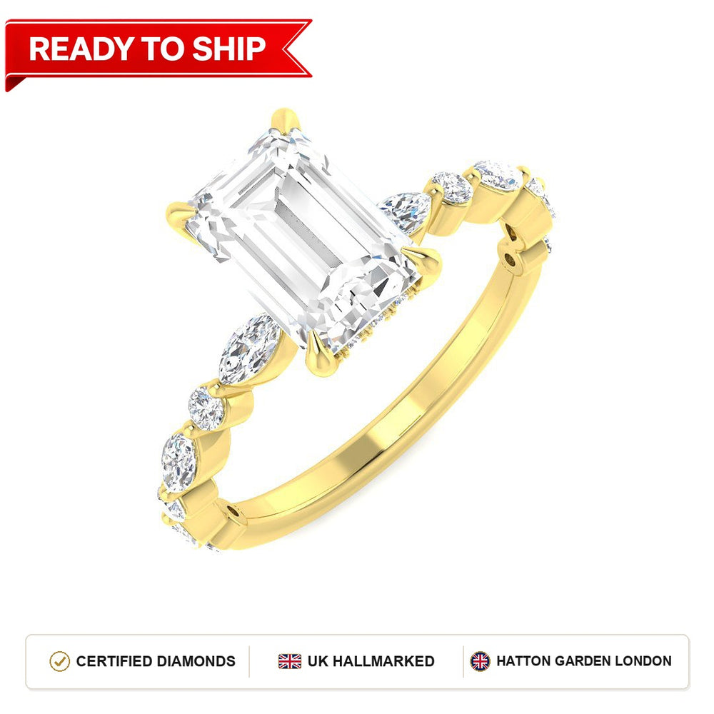 Lab grown diamond earring