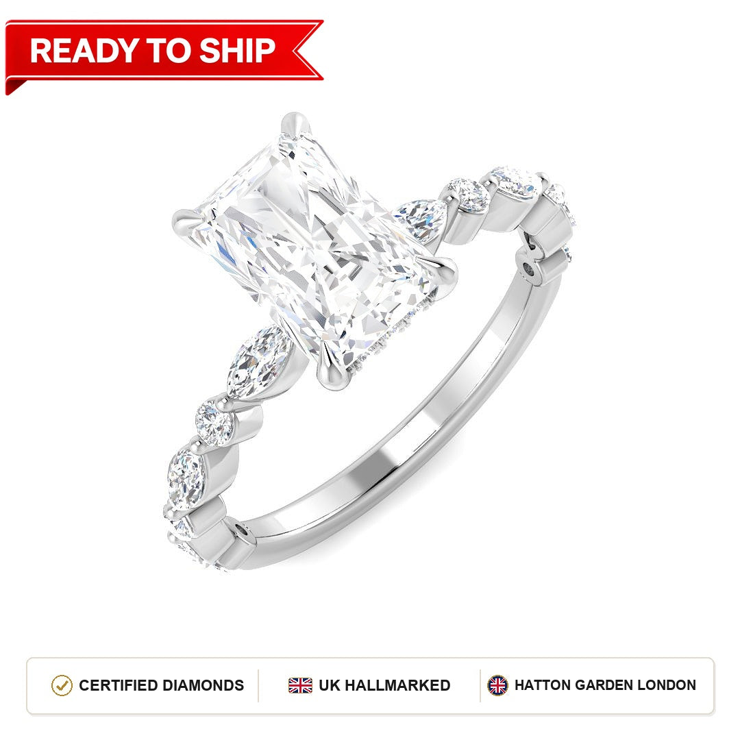 Lab grown diamond earring