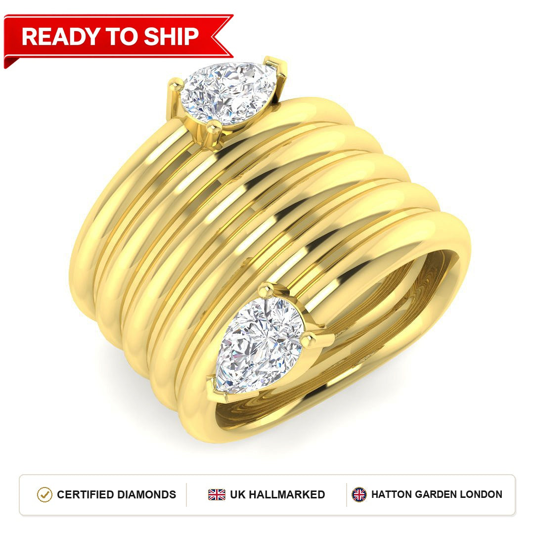 Lab grown diamond earring