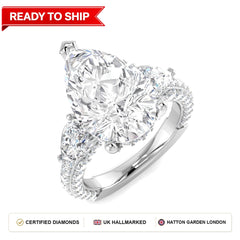 Lab grown diamond earring