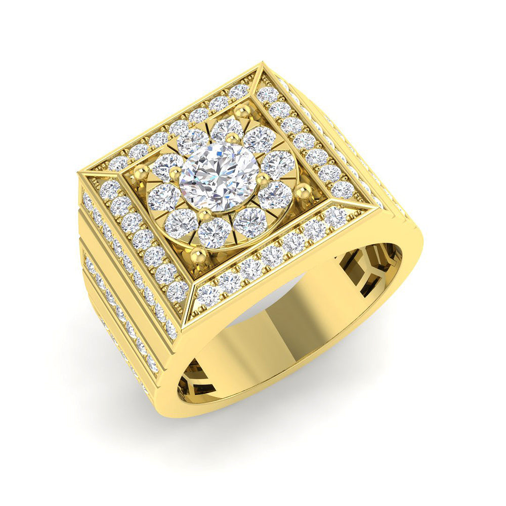 2.27Ct Lab Grown Diamond Ring in 9k Yellow Gold