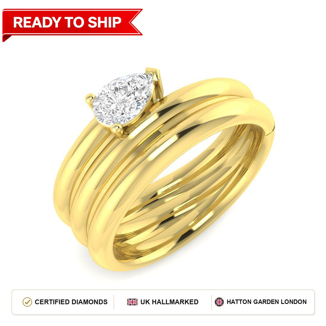 Lab grown diamond earring