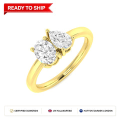 Lab grown diamond earring