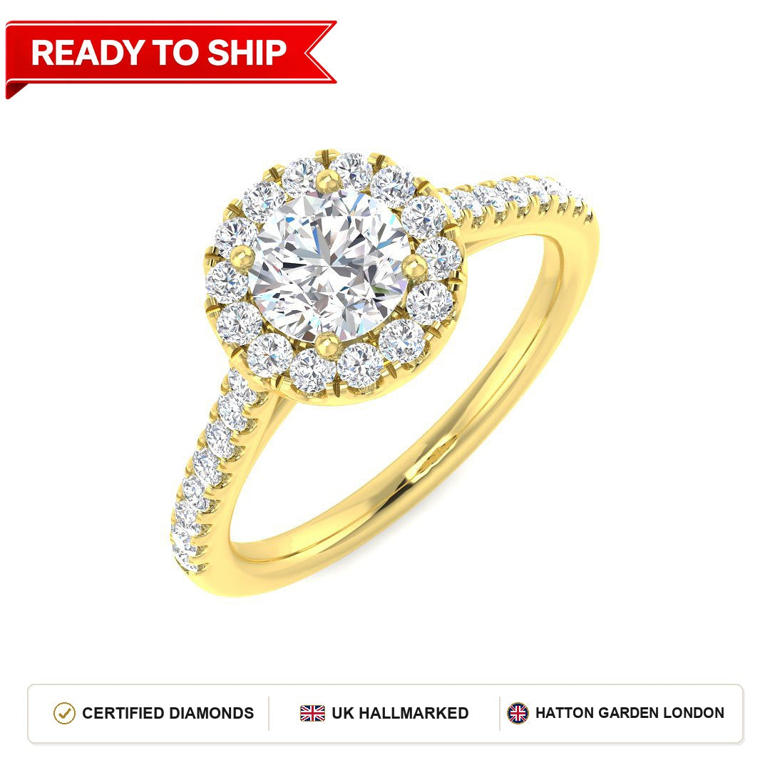 Lab grown diamond earring