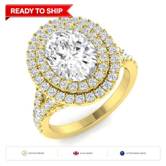 Lab grown diamond earring