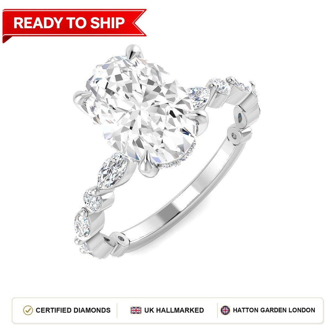 Lab grown diamond earring