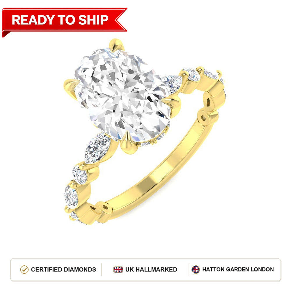 Lab grown diamond earring