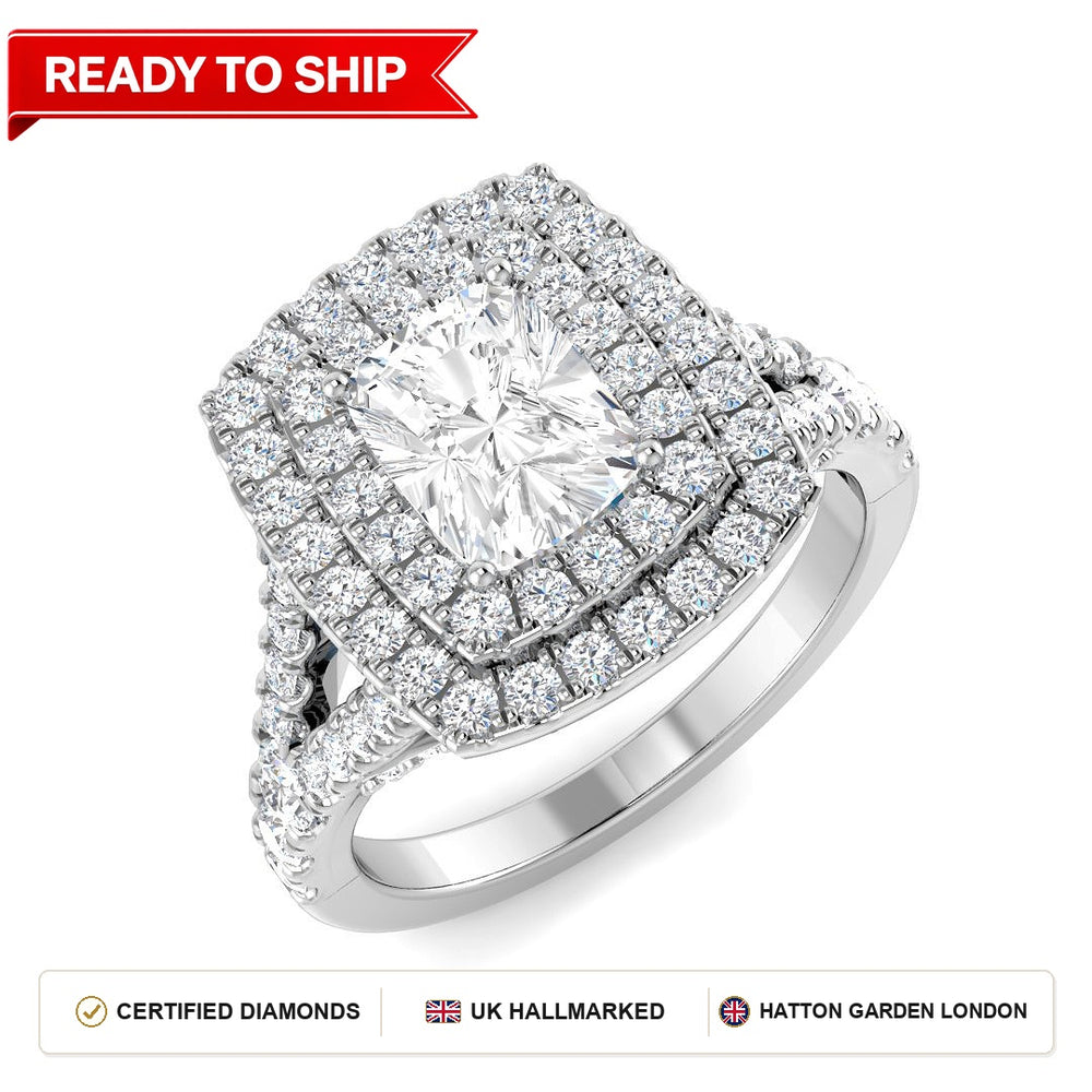 Lab grown diamond earring
