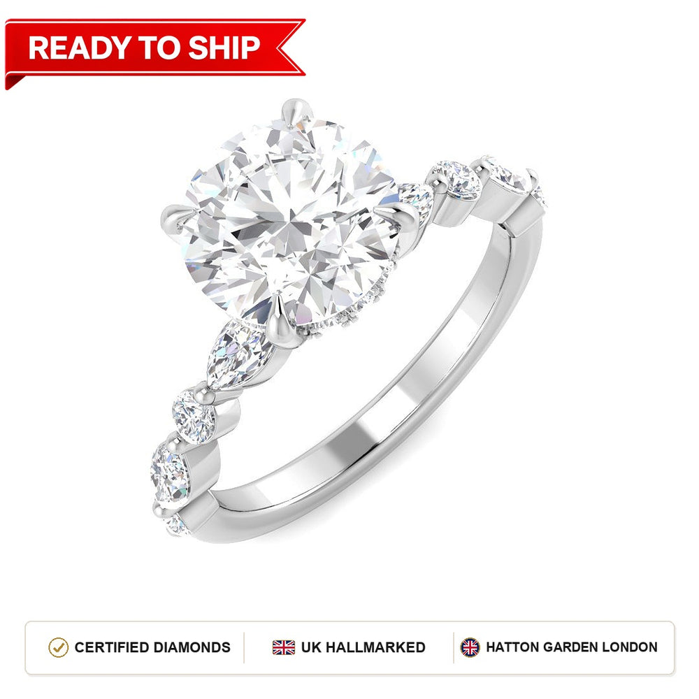 Lab grown diamond earring