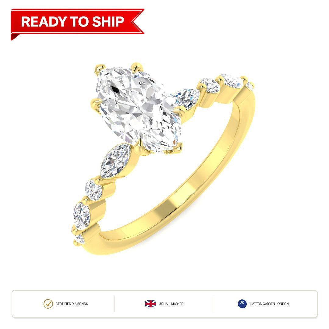 Lab grown diamond earring