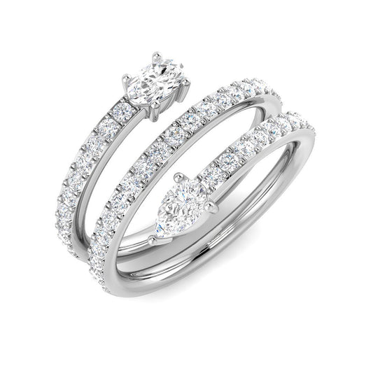 Oval & Pear Diamond Fancy Ring | Lab-Grown & Natural | Bridal Statement