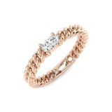 Diamond Carbiff Engagement Ring | 0.2ct | Hallmarked Gold & Platinum