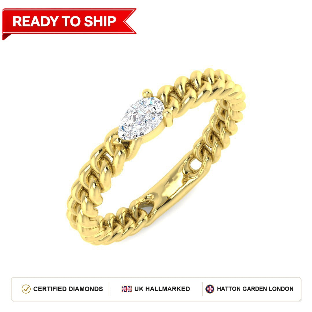 Lab grown diamond earring