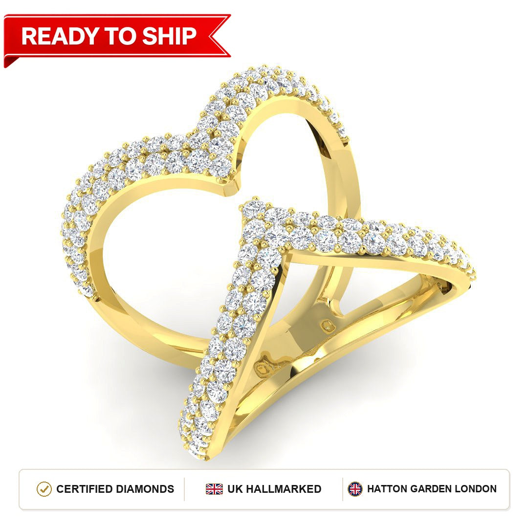 Lab grown diamond earring