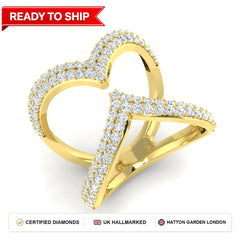 Lab grown diamond earring